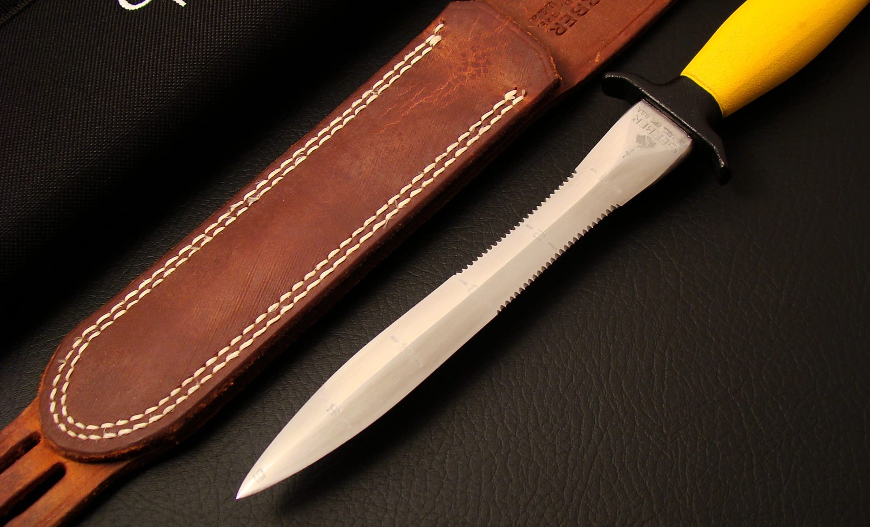 SOLD Gerber Mark II Yellow handled Diver MINT Randall