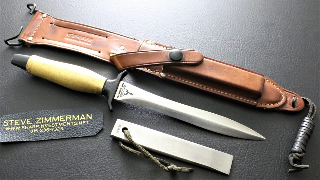 Gerber Mark 2 1967 Gold plated handle 1 of 5 known SOLD Randall